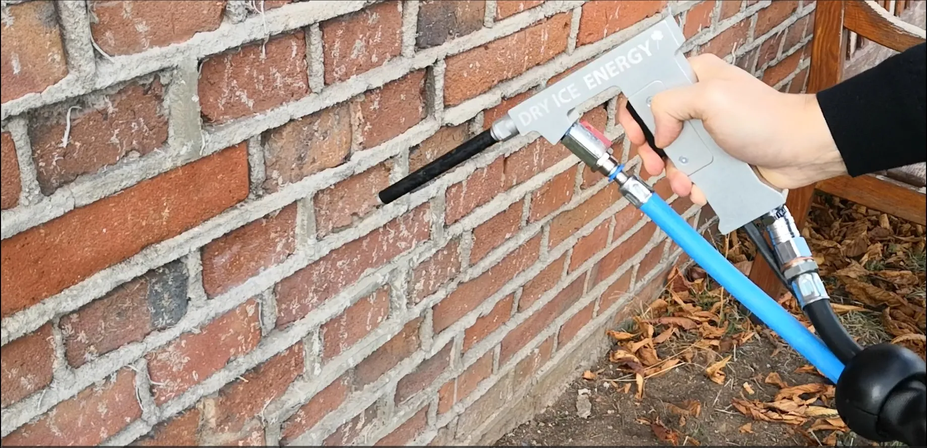 Limpieza de fachadas con hielo seco